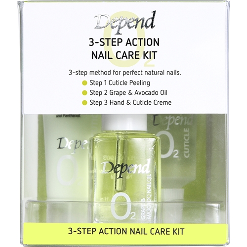 Depend O2 3-Step Acton Nail Care Kit
