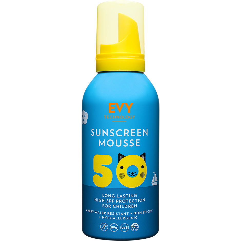 EVY Sunscreen Mousse For Kids SPF50, 150 ml EVY Technology Aurinkovoiteet