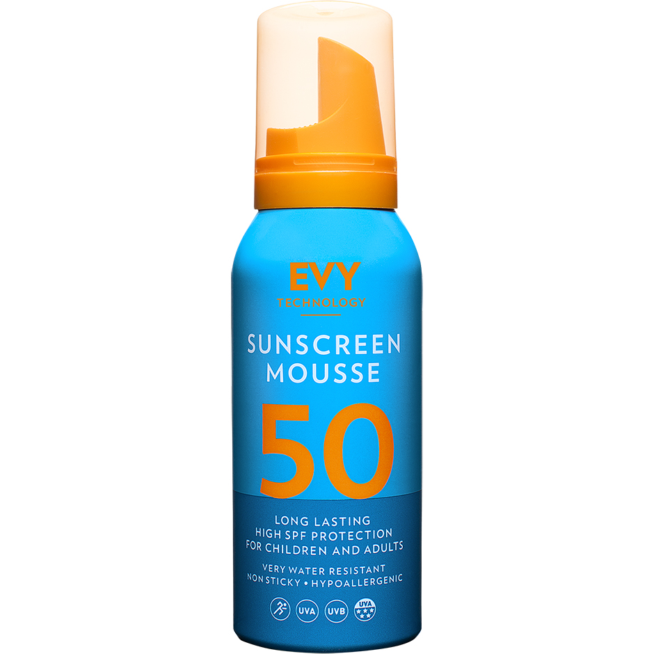 EVY Sunscreen Mousse 50 High SPF, 100 ml EVY Technology Aurinkosuoja vartalo